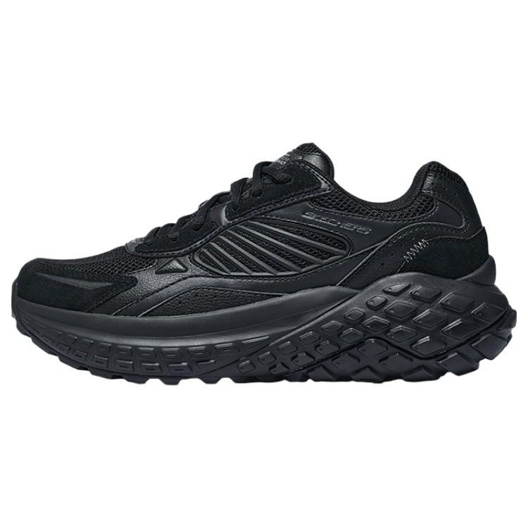 Skechers Monster Evo Сетчатые Синтетическая кожа Удобные Универсальные Амортизирующие Прочные Теплые Низкие Повседневная обувь Мужские кроссовки Черный 232744-BBK 39.5