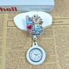 Shiny Cartoon Nurse & Doctor Badge Reel with Retractable PVC Pocket Watch Clip
