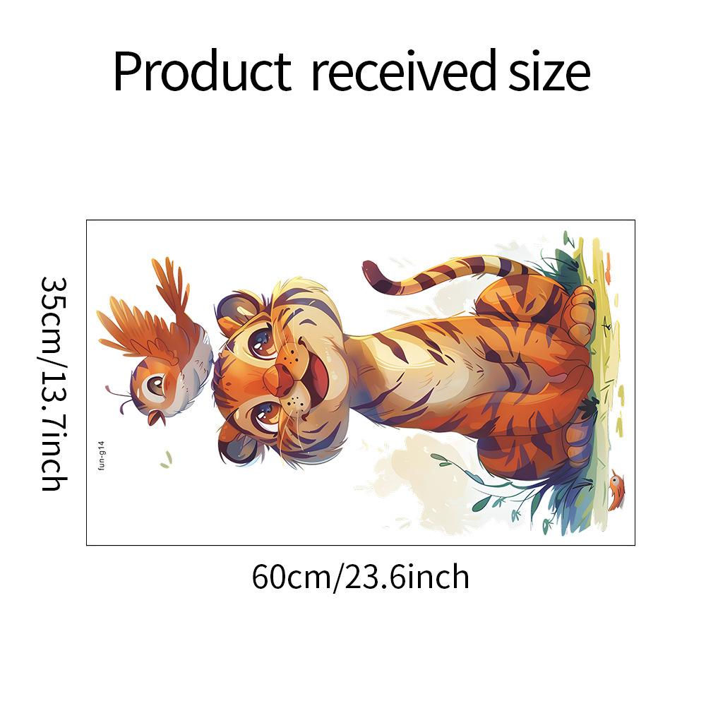 

Мультяшная картина тигр птица спальня крыльцо стена украшают декоративные настенные наклейки 35*60CM/fun-g14