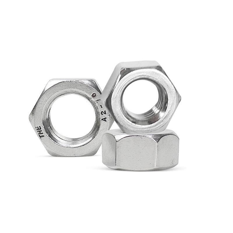 Complete Set of 304 Stainless Steel Hex Bolts, Nuts, and Spring Washers in Sizes M2.5 to M64