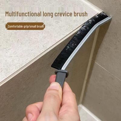 Multifunctional Hard Bristle Crevice Brush for Bathroom, Kitchen & Windows