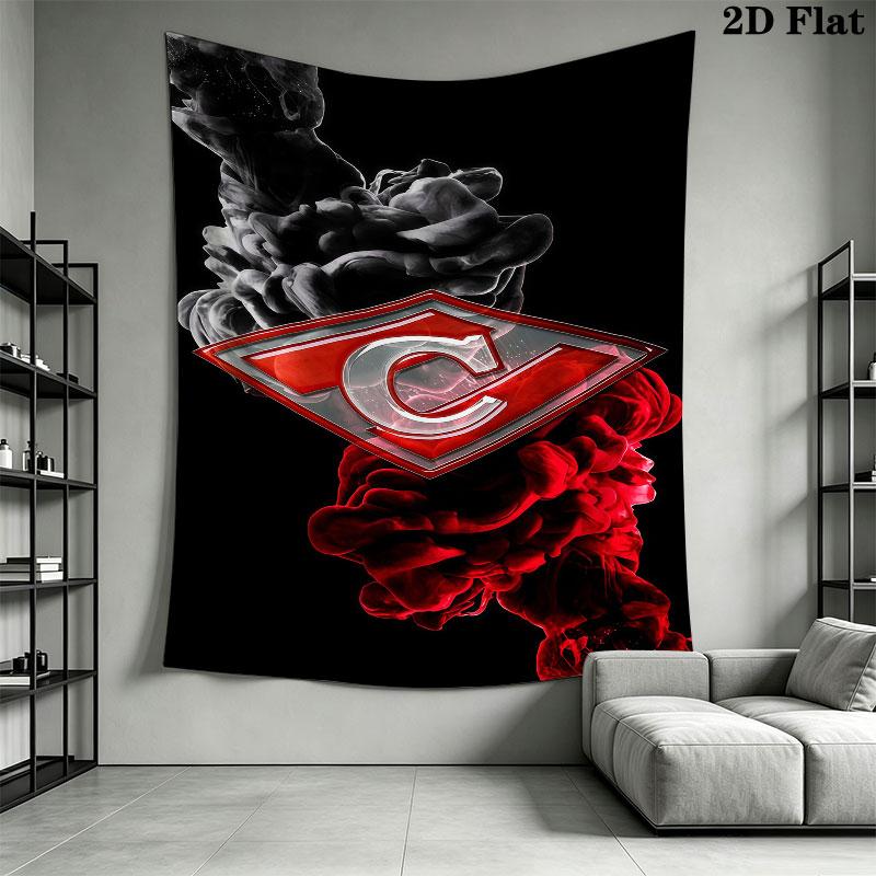 Spartak Moscow Clash Wall Hanging Printed Fabric Blanket Decorative Tapestries for Bedroom Living Room Home Decor