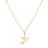Elegant 26-Letter Uppercase Pendant Necklace: Simple and Fashionable European-American Clavicle Chain with Niche Design