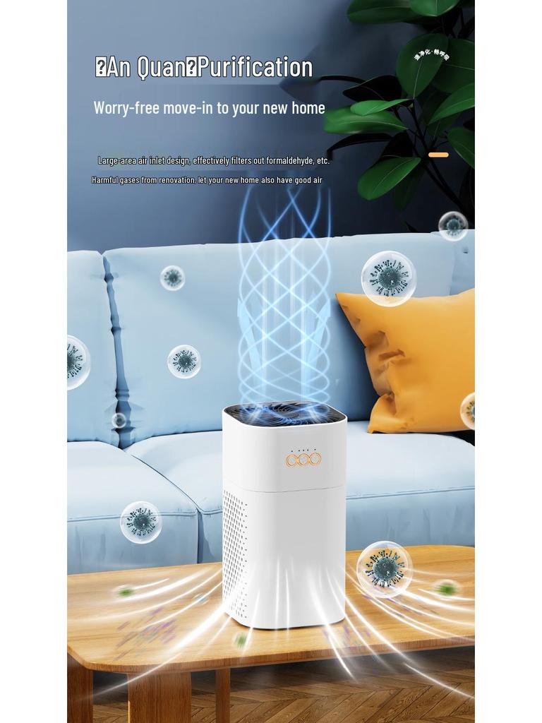 Negative Ion Air Purifier with High-Efficiency Filter for Home and Baby - Eliminates Secondhand Smoke