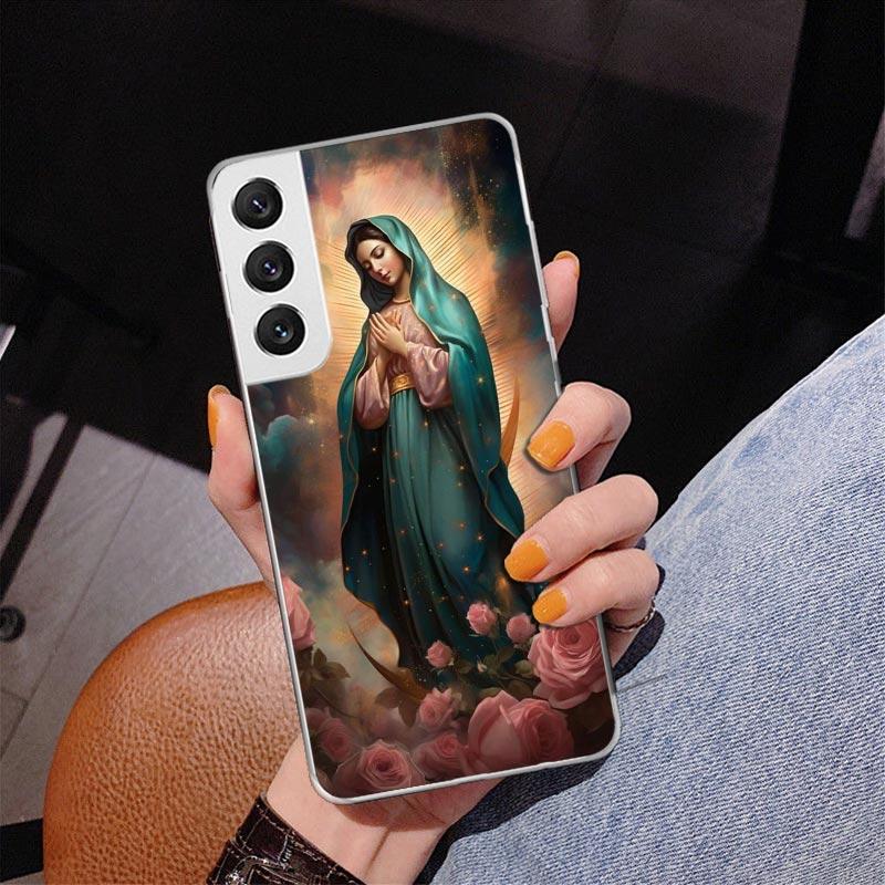 Virgin De Guadalupe Virgen Mary Phone Case For Samsung Galaxy S24 S25 Edge S26 Ultra S23 S22 S21 Plus S20 FE + Personalized Prin
