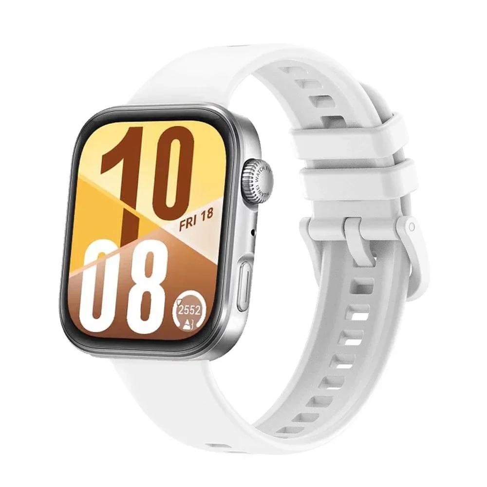 

Силиконовый ремешок для Huawei Watch Fit 4 4 Pro Band Цветной браслет с пряжкой Наручный ремешок Ремешок для Huawei Watch Fit 3 Аксессуары Huawei Watch Fit 4 белый