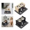 Elevated Cat Bowls Feeding Puppy Dishes Portable Pet Food Feeder Raised Station