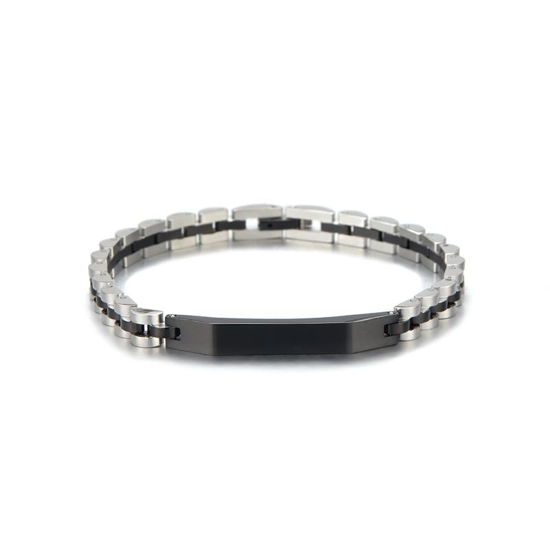 European and American fashion chain, trapezoidal curved strap bracelet, adjustable for women, titanium steel bracelet, bracelet does not fade