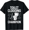 Toil_t Verstopfungs-Champion Lustiges Grafik-Toil_t Verstopfungs-T-Shirt