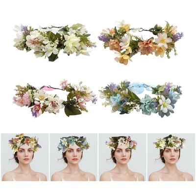 Modische Blumen-Haardekoration Kranz für individuelle Stile Floraler Kopfschmuck Geeignet für den täglichen Gebrauch und Veranstaltungen