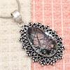 Black Rutile Set  Pendant  Jewelry Earring 18-20'' Gemstone Handmade