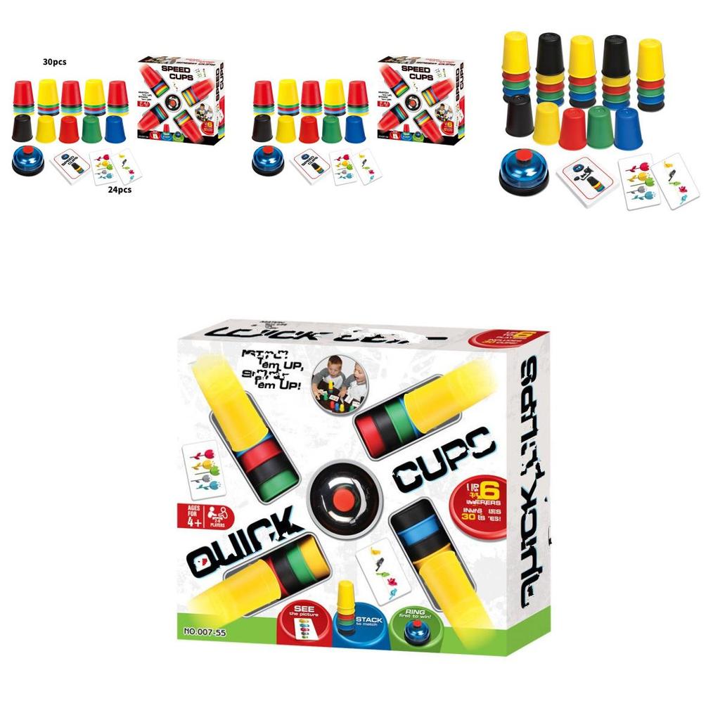 Creative Childrens Stacking Cup Game With Fast Speed Competition For Reaction And Insight Development
