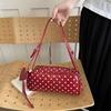 PU Leather Polka Dot Shoulder Bag Adjustable Straps Crossbody Bag New Tote Bag  Casual Wear