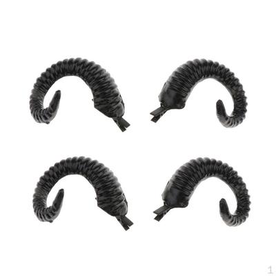 4x Ram Cosplay Stirnband Schafshorn Ohren Ausgefallen Verkleiden