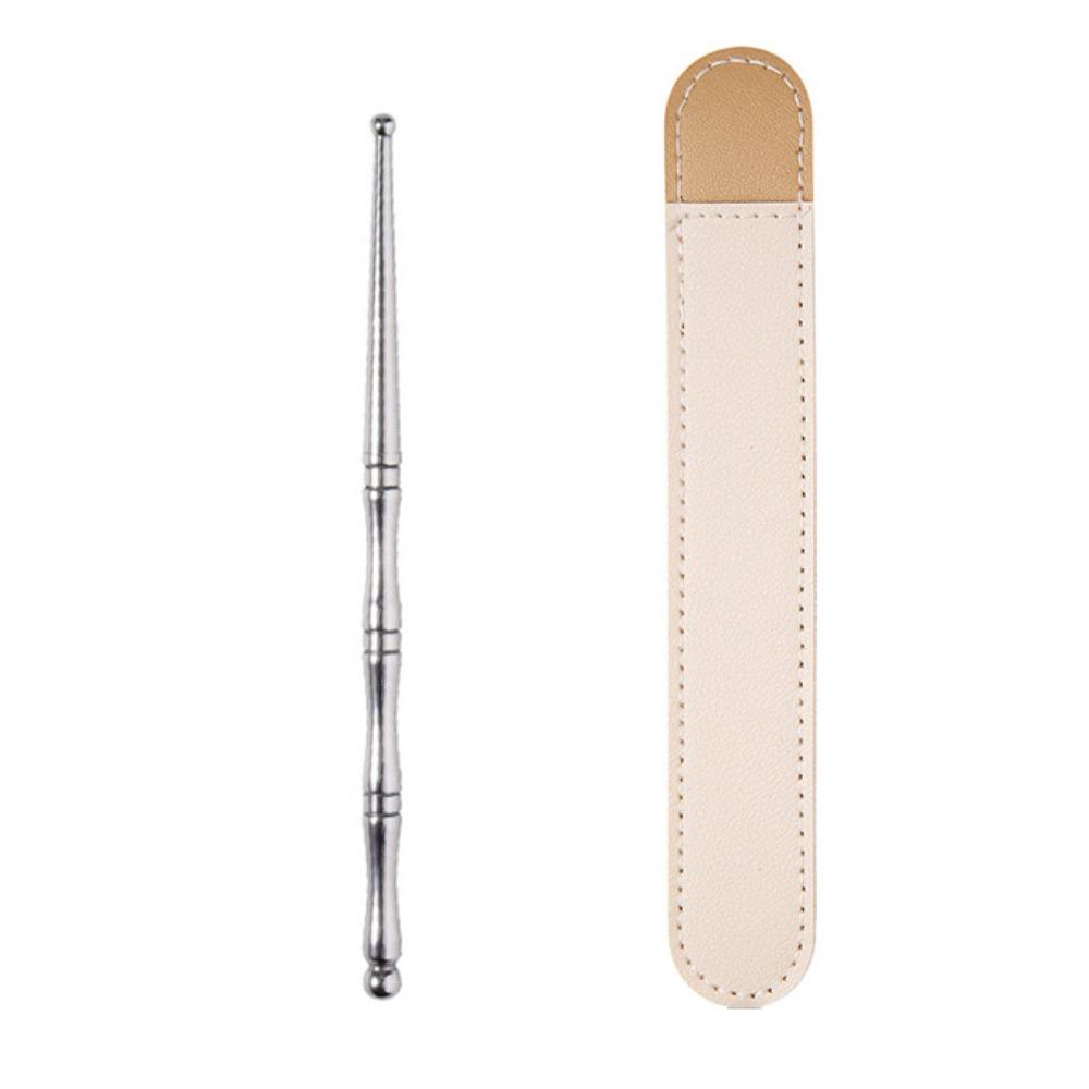 Double Head Trigger Point Massager Tool Stainless Steel Facial Reflexology Tools Unisex with Cover