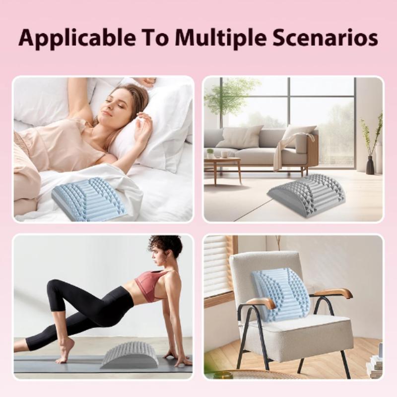 Lumbar Stretcher Pillow Massage Relaxation Lumbar Spine Relieve Yoga Spine Correction Stretching Waist Assist Exercise Equipment