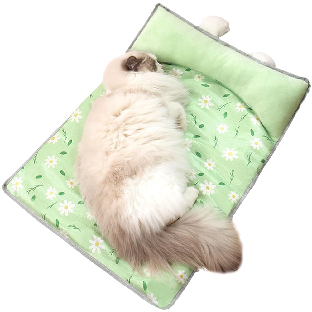 

Bidason Pet Cushion with Pillow for Dogs and Cooling to the Indoor Heatstroke Comfortable Chin Pet Supplies Cats, Touch, Use, Prevention, Rest,