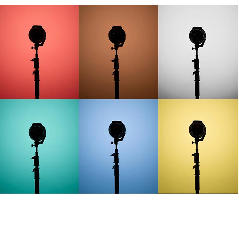 גרב מפזר אור רך 7 אינץ' 180 מ"מ 6 צבעים מסנן בד עבור Bowens Mount רגיל מחזיר אור מפזר צל צלחת חלת דבש רשת