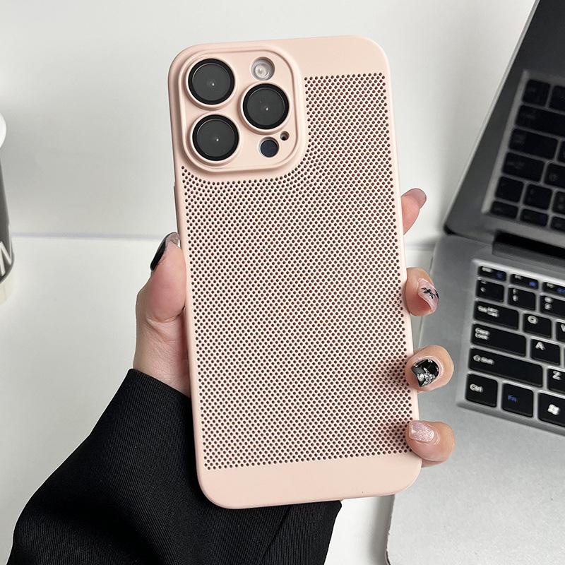 Applicable To IPhone17 Ultra Thin Cooling Mesh Shell Apple 16promax Full Inclusive Lens Film Mobile Phone Case 13 Protection Case
