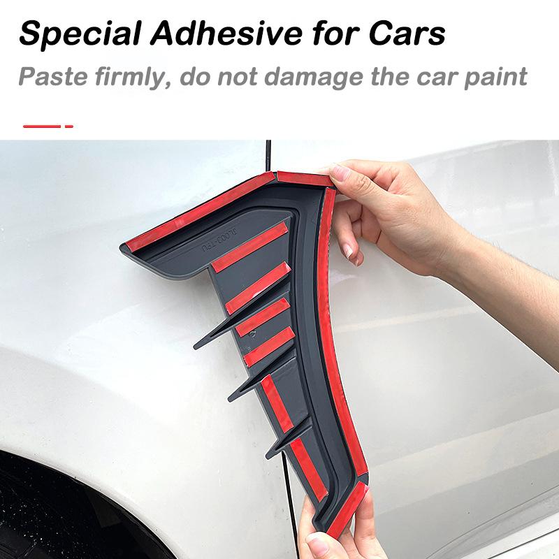 2 Pezzi Decorazione Piastra a Foglia Automobile Fianco Parafango Laterale Modificato per Renault RS Line Clio Megane Scenic laguna Logan Koleos