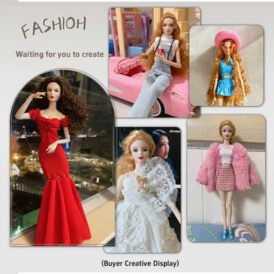 Fashion Styling Supermodel Doll Fairy Doll Height 32cm Joints Movable Normal Skin 1/6 Bjd Make-up Nude Figure Dress Up Toy Gift