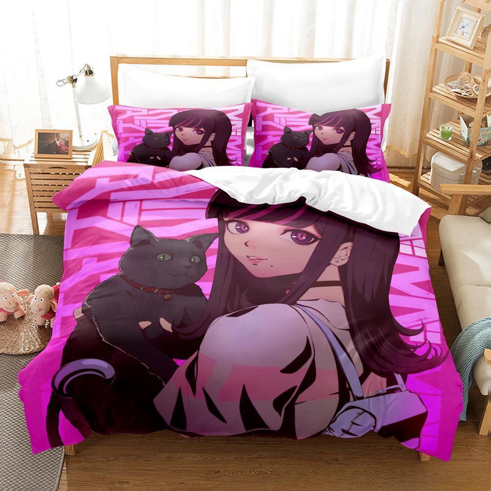 Akudama Drive Bedding Set Single Twin Full Queen King Size Bed Set Adult Kid Bedroom Duvet cover Sets 3D Anime Bed Sheet Set