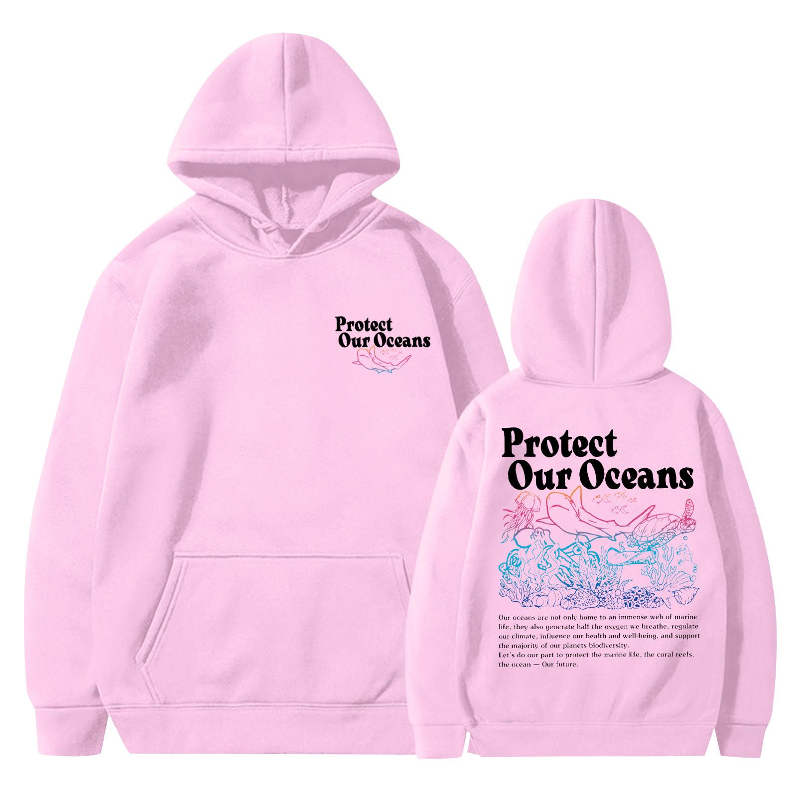 

Женские толстовки с длинным рукавом Осенние свободные толстовки Куртки с карманами Модная одежда Женские толстовки с капюшоном M розовый