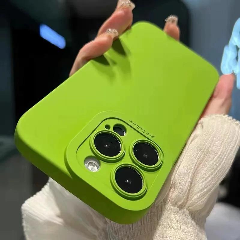 Luxury Soft Liquid Silicone Phone Case for IPhone 17Air 16 15 11 12 13 14 Pro Max X XR XS Plus Bumper Cases Cover