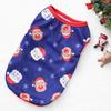 Pet Vest Lightweight Christmas Costume Small Dogs Cats Teddy Corgi Sleeveless Outfit Red Blue Print