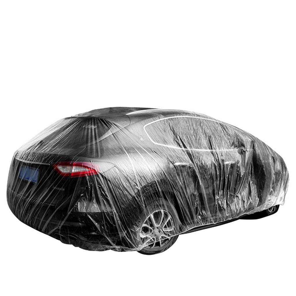 Universal Car Transparent Cover Waterproof Dustproof Lightweight UV Protection Thin Portable Rain Cover for Auto Type2