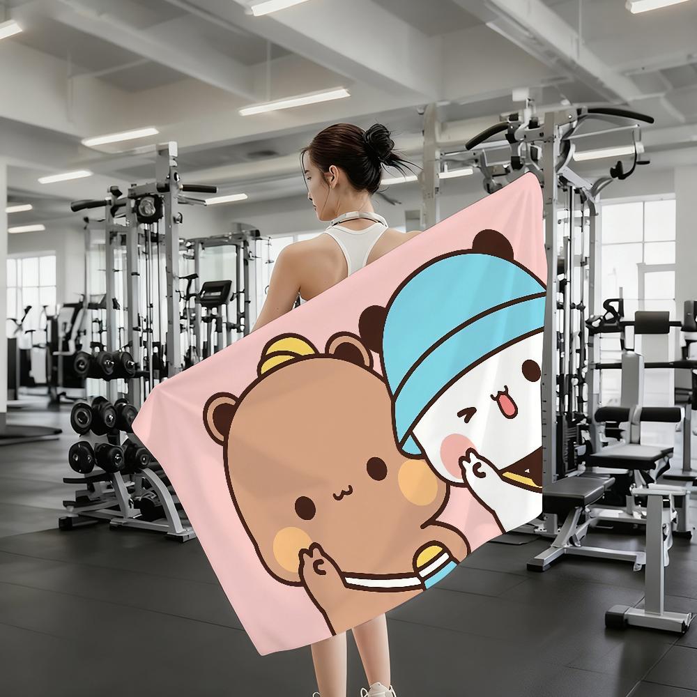 Cute Bubu Dudu Cartoon Towel Shower Sauna Travel Spa Quick Dry Gym Accessories Soft Large Beach Towels