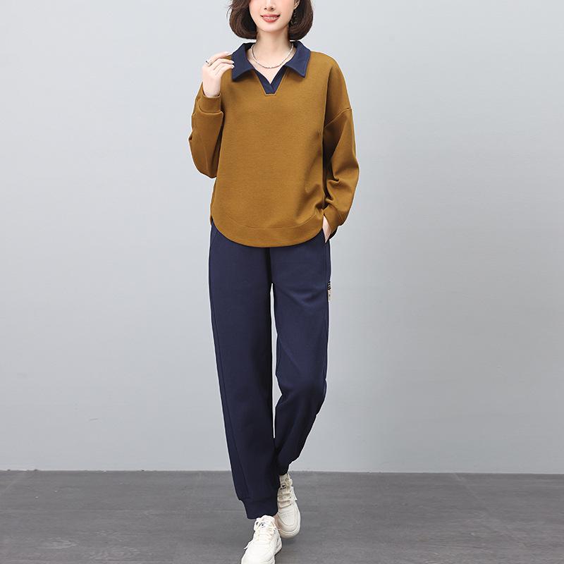 

Осенний спортивный костюм для похудения 2024: Модный, Молодящий Комплект из Двух Вещей XL (125-140 jin)