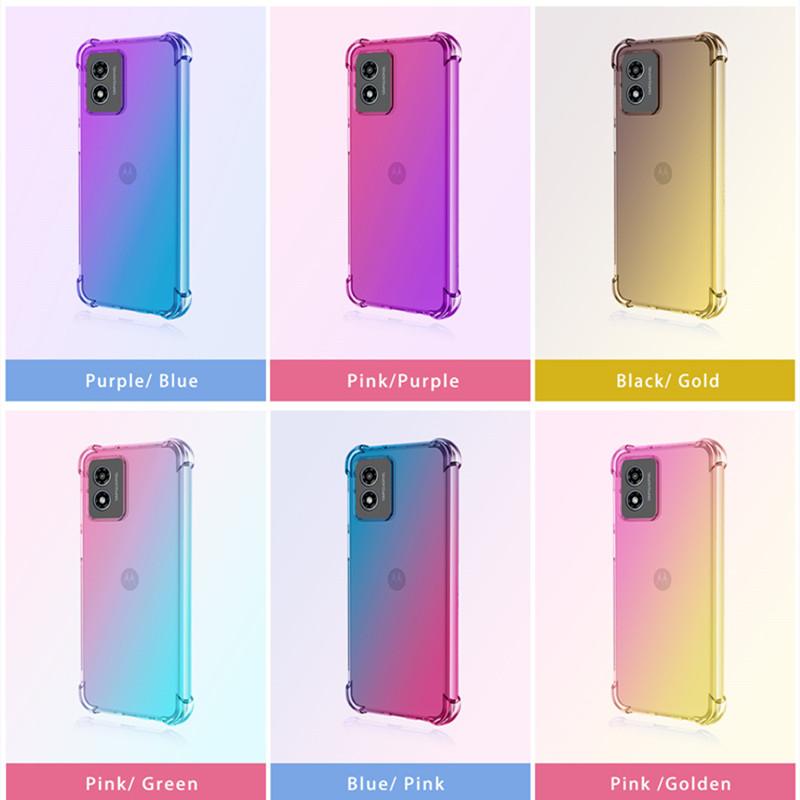 Shockproof Gradient TPU Case for Motorola Moto G Power 2025 G Play 2024 G Stylus 5G 2023 Protective Cover Funda Coque