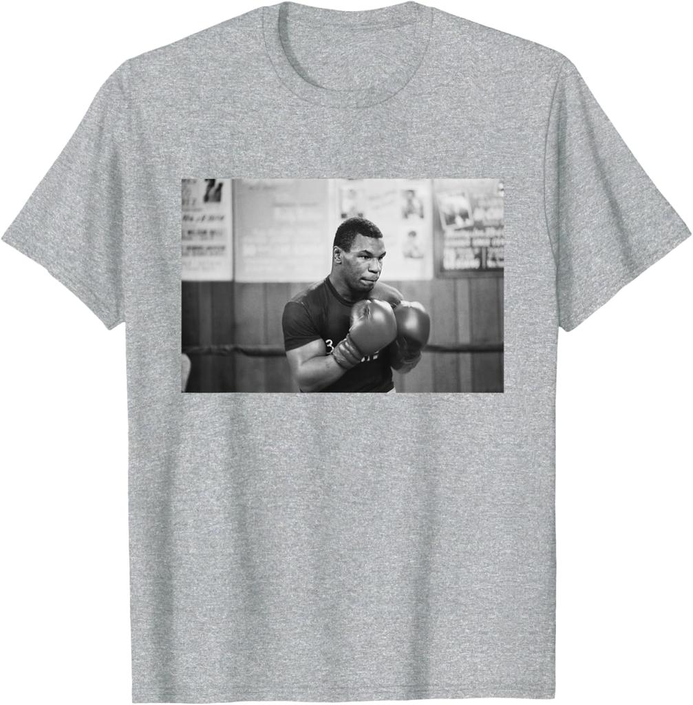 Mike Tyson in London Boxen T-Shirt 100% Baumwolle Rundhals Kurzarm Sommer Freizeit Unisex T-Shirt Streetwear