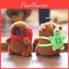 Keychain Plush Capybara Toy Pp Cotton Stuffed Bag Decor For Gift Children
