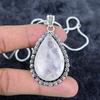 Rose Quartz Gemstone Handmade 925 Sterling Silver Jewelry Pendant 2.21" M-2979