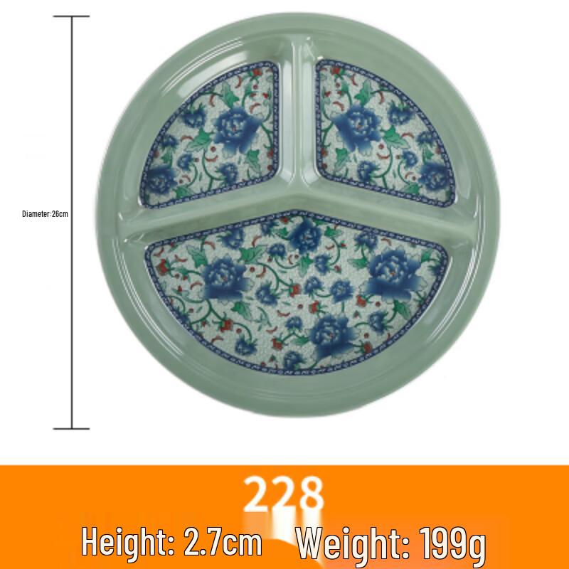 Melamine Divided Canteen Plate
