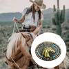Western Cowboy Carved Belt Buckle Metal Ethnic Style Personality Rock Belt Link Buckle Unisex Belt Buckle DIY Supplies