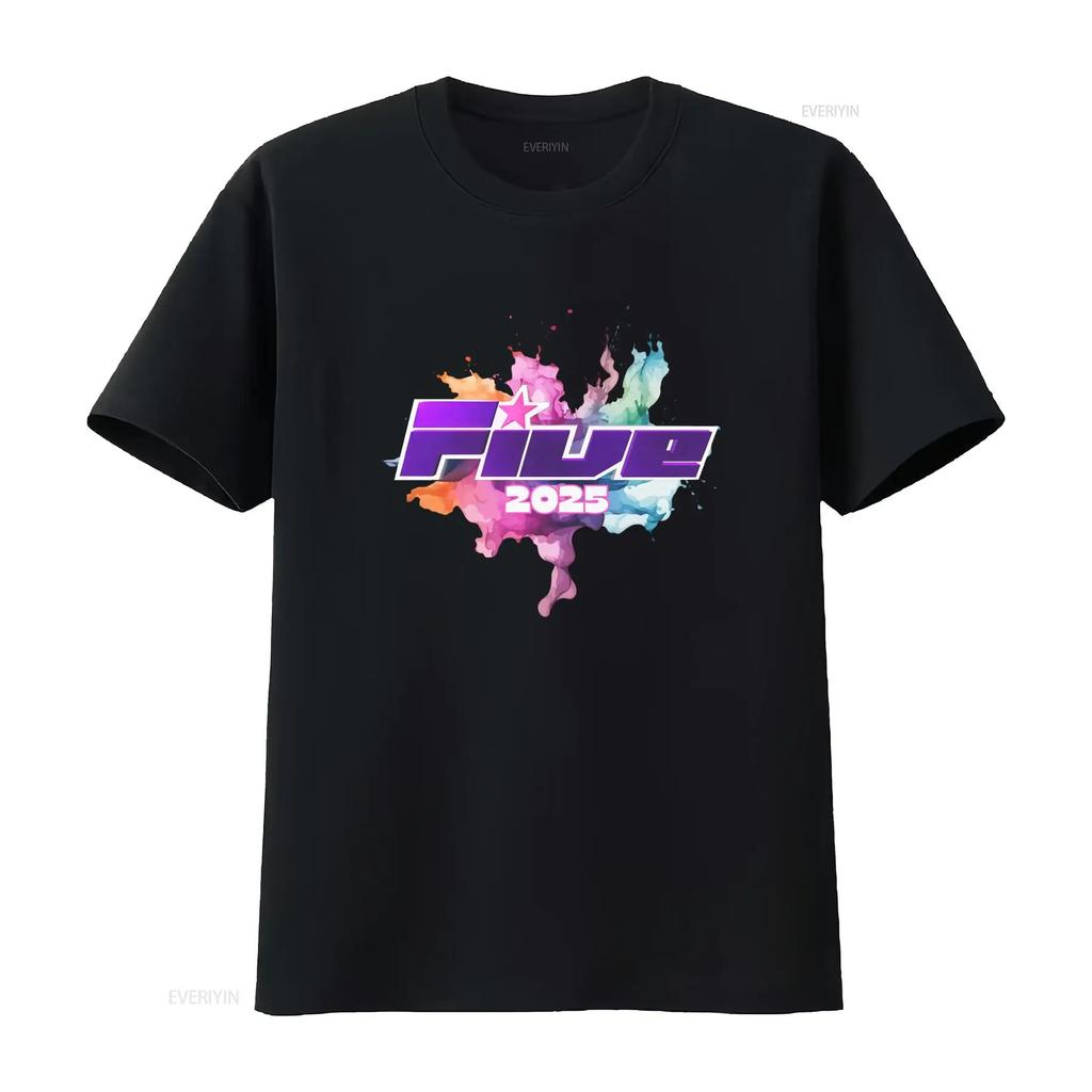 Five 2025 Reunion Tour Boyband Music Event T Shirt Heavy Cotton Apparel Vintage Washed Slightly Designer Clothes Streetwear