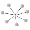 500PCS White Push Pins Plastic Round Head Push Pin Map Tacks 1/8 Inch Decorative Thumb Tacks for Bulletin Board Office Supplies