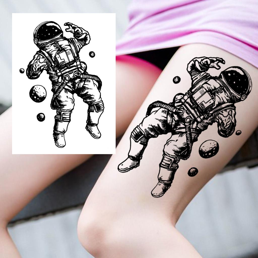 Watercolor Lion Tiger Temporary Tattoo For Women Men Atult Kid Realistic Fake Animal Tattoo Sticker Water Transfer Tatoos Thigh