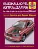 Kniha Vauxhall/Opel Astra & Zafira Diesel (Feb 98 - Apr 04) Haynes Repair Manual