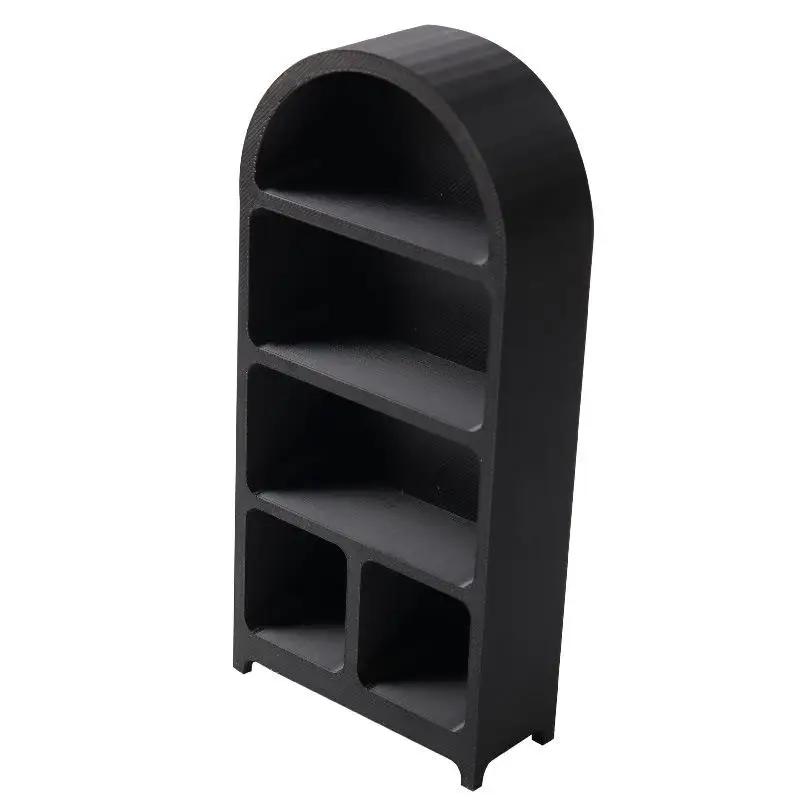 1/12 Dollhouse Simulation Mini Bookshelf Storage Cabinet Model Dollhouse Furniture Decoration Dolls House Living Scene Ornament