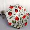 1pc Floral Pattern Automatic Open 8-Rib Windproof Umbrella, Travel & Commuting, Suitable for All Seasons
