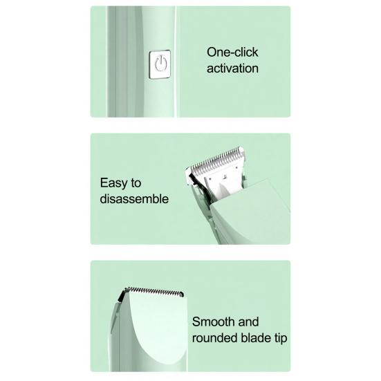 Elektrischer Tierhaartrimmer Leiser HundePfoten Trimmer Sicher Sanfter Katzenpflege Haarschneider Präzises Trimmwerkzeug für Hunde Katzen Pfoten Gesicht Ohren