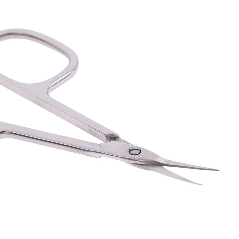 Vârf curbat din oțel inoxidabil cu lamă subțire pentru cuticule foarfece pentru îndepărtarea pielii