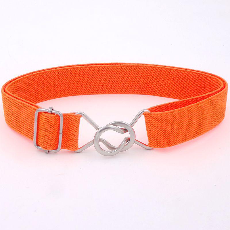 Centură pentru copii în stil coreean, culoare bomboană, cu bandă elastică în talie