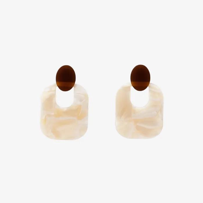 Melange Square Earrings