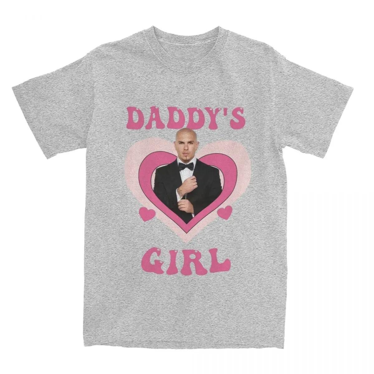 ZheXiong TEE Daddys Girl Pitbull Mr Worldwide T-shirt Zomer Zanger Roze Hart T-shirts Puur Katoen T-shirt Oversized hoge kwaliteit zacht t-shirt S