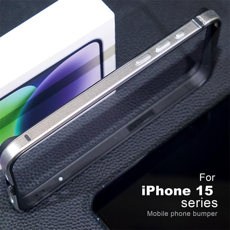 Lekkie etui zderzakowe ze stopu aluminium do iPhone 16 15 14 13 12 14 Pro Max Mini Plus XR Miękka silikonowa wyściółka Rama krawędzi Pokrowiec